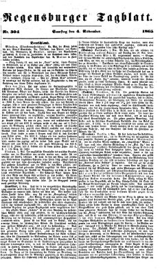 Regensburger Tagblatt Samstag 4. November 1865