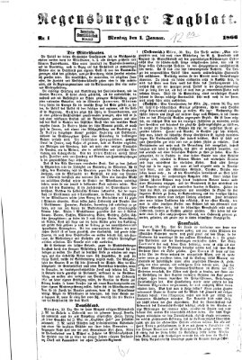 Regensburger Tagblatt Montag 1. Januar 1866