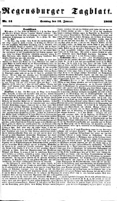 Regensburger Tagblatt Sonntag 14. Januar 1866
