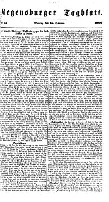 Regensburger Tagblatt Montag 15. Januar 1866