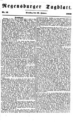 Regensburger Tagblatt Dienstag 16. Januar 1866