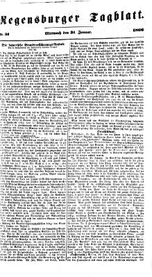 Regensburger Tagblatt Mittwoch 31. Januar 1866