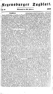 Regensburger Tagblatt Mittwoch 28. Februar 1866