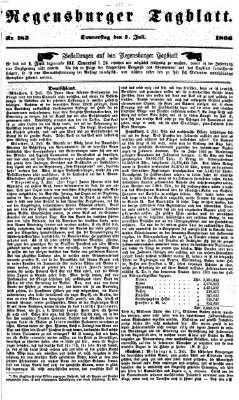 Regensburger Tagblatt Donnerstag 5. Juli 1866