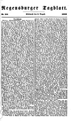 Regensburger Tagblatt Mittwoch 8. August 1866