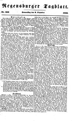 Regensburger Tagblatt Donnerstag 6. Dezember 1866