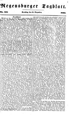 Regensburger Tagblatt Samstag 8. Dezember 1866