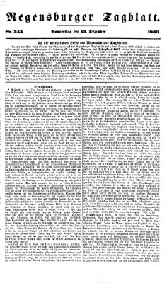 Regensburger Tagblatt Donnerstag 13. Dezember 1866