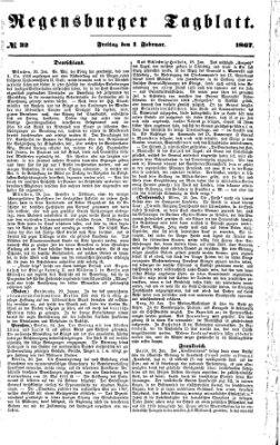 Regensburger Tagblatt Freitag 1. Februar 1867