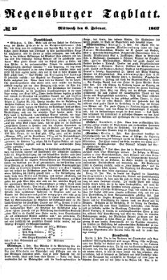Regensburger Tagblatt Mittwoch 6. Februar 1867