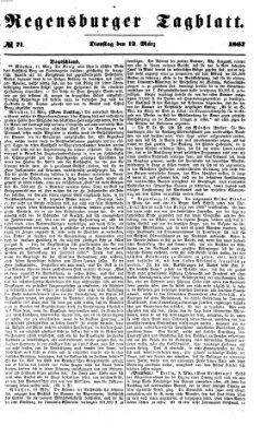 Regensburger Tagblatt Dienstag 12. März 1867
