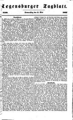 Regensburger Tagblatt Donnerstag 2. Mai 1867