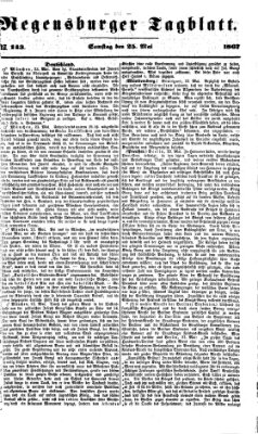 Regensburger Tagblatt Samstag 25. Mai 1867