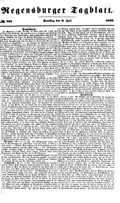 Regensburger Tagblatt Samstag 6. Juli 1867