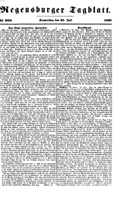 Regensburger Tagblatt Donnerstag 25. Juli 1867