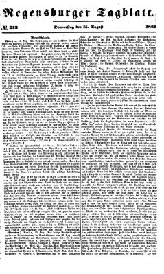 Regensburger Tagblatt Donnerstag 15. August 1867