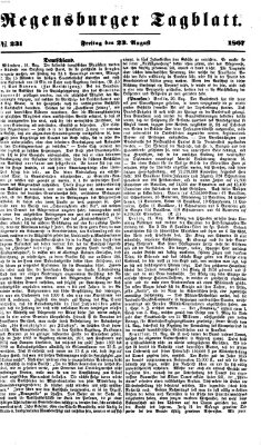 Regensburger Tagblatt Freitag 23. August 1867