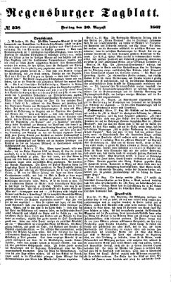 Regensburger Tagblatt Freitag 30. August 1867