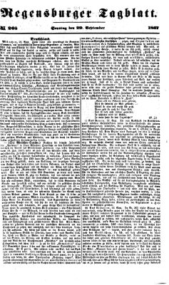 Regensburger Tagblatt Sonntag 29. September 1867