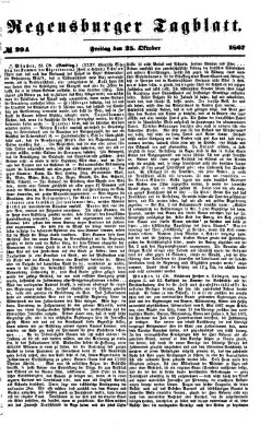 Regensburger Tagblatt Freitag 25. Oktober 1867