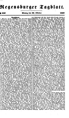 Regensburger Tagblatt Montag 28. Oktober 1867