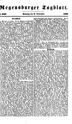 Regensburger Tagblatt Sonntag 3. November 1867