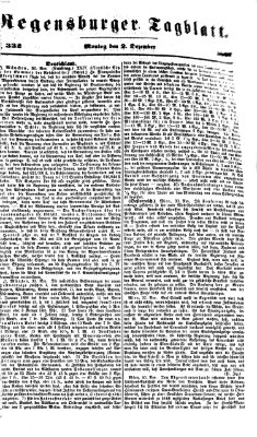 Regensburger Tagblatt Montag 2. Dezember 1867