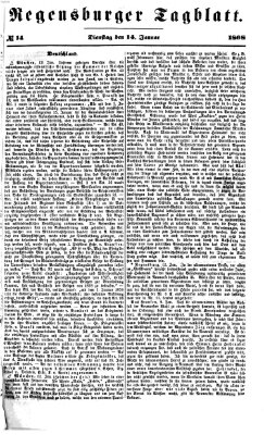 Regensburger Tagblatt Dienstag 14. Januar 1868
