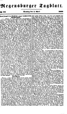 Regensburger Tagblatt Sonntag 5. April 1868