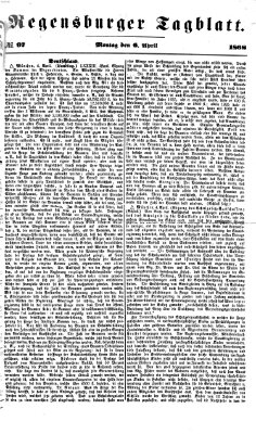 Regensburger Tagblatt Montag 6. April 1868
