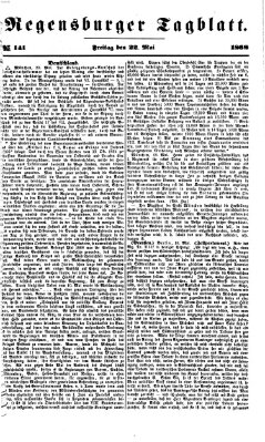Regensburger Tagblatt Freitag 22. Mai 1868