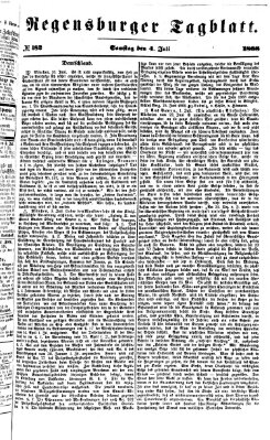 Regensburger Tagblatt Samstag 4. Juli 1868