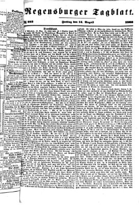 Regensburger Tagblatt Freitag 14. August 1868