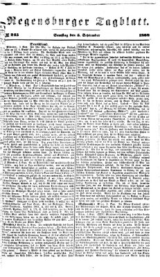 Regensburger Tagblatt Samstag 5. September 1868