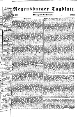 Regensburger Tagblatt Montag 21. September 1868