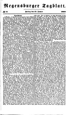 Regensburger Tagblatt Freitag 15. Januar 1869