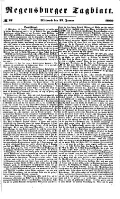 Regensburger Tagblatt Mittwoch 27. Januar 1869