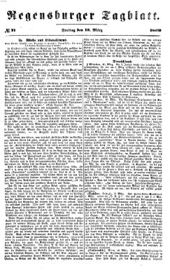 Regensburger Tagblatt Freitag 12. März 1869