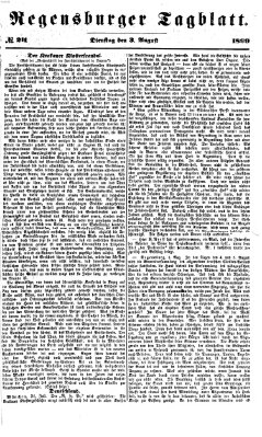 Regensburger Tagblatt Dienstag 3. August 1869