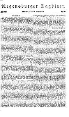 Regensburger Tagblatt Mittwoch 8. September 1869