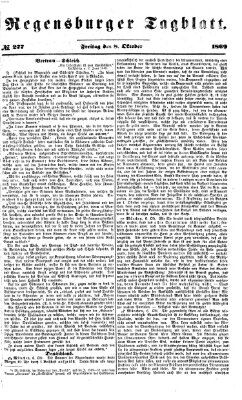 Regensburger Tagblatt Freitag 8. Oktober 1869
