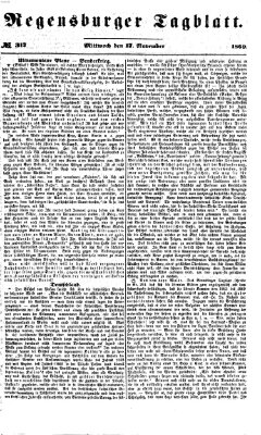Regensburger Tagblatt Mittwoch 17. November 1869