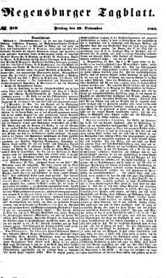 Regensburger Tagblatt Freitag 19. November 1869