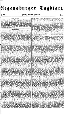 Regensburger Tagblatt Freitag 11. Februar 1870