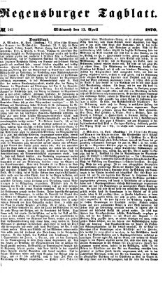 Regensburger Tagblatt Mittwoch 13. April 1870