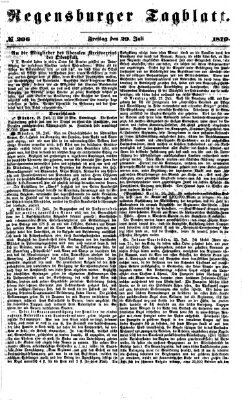 Regensburger Tagblatt Freitag 29. Juli 1870