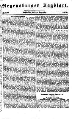 Regensburger Tagblatt Donnerstag 15. Dezember 1870