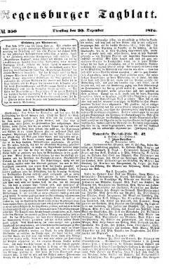 Regensburger Tagblatt Dienstag 20. Dezember 1870
