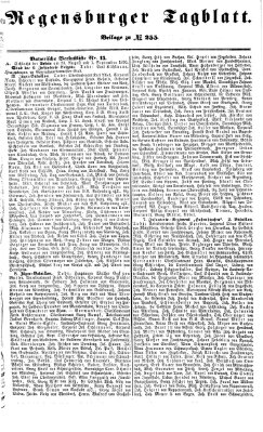 Regensburger Tagblatt Freitag 16. September 1870