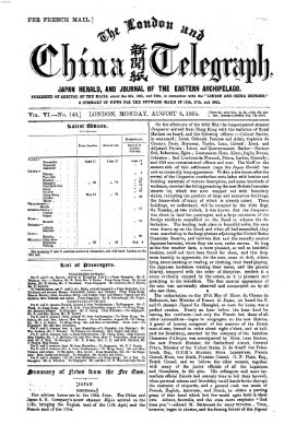 The London and China telegraph Montag 8. August 1864